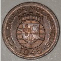 1945 - 50 CENTAVOS - MOCAMBIQUE - MOZAMBIQUE - (Bronze)
