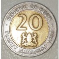 1998 - 20 SHILLINGS - KENYA - (Bi-Metallic)