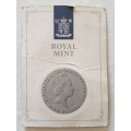 1990 Five Pounds, Commemorating The Queen Mother`s 90th Birthday, UNC on Royal Mint Card