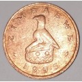 1995 - 1 CENT COIN - ZIMBABWE - (Bronze Plated Steel)