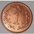 1997 - 1 CENT COIN - ZIMBABWE - (Bronze Plated Steel)
