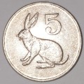 1980 - 5 CENT COIN - ZIMBABWE - (Copper-Nickel)