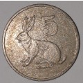 1991 - 5 CENT COIN - ZIMBABWE - (Copper-Nickel)