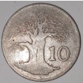 1980 - 10 CENT COIN - ZIMBABWE - (Copper-Nickel)