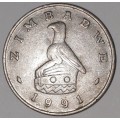 1991 - 10 CENT COIN - ZIMBABWE - (Copper-Nickel)