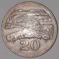 1980 - 20 CENT COIN - ZIMBABWE - (Copper-Nickel)