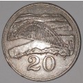 1980 - 20 CENT COIN - ZIMBABWE - (Copper-Nickel)