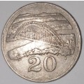 1983 - 20 CENT COIN - ZIMBABWE - (Copper-Nickel)