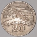 1987 - 20 CENT COIN - ZIMBABWE - (Copper-Nickel)