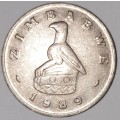 1989 - 20 CENT COIN - ZIMBABWE - (Copper-Nickel)