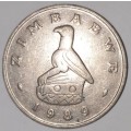 1989 - 50 CENT COIN - ZIMBABWE - (Copper-Nickel)