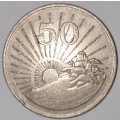 1989 - 50 CENT COIN - ZIMBABWE - (Copper-Nickel)