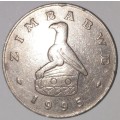 1995 - 50 CENT COIN - ZIMBABWE - (Copper-Nickel)