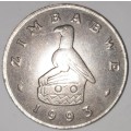 1993 - 1 DOLLAR - $1 COIN - ZIMBABWE - (Copper-Nickel)