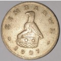 1997 - 2 DOLLAR - $2 COIN - ZIMBABWE - (Copper-Nickel)