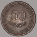 1953 - 50 CENTAVOS COIN - MOZAMBIQUE - (Bronze)