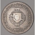 1954 - 2.5 ESCUDOS - MOZAMBIQUE - (Copper-Nickel) KM#78
