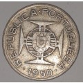 1950 - 2.5 ESCUDOS - MOZAMBIQUE - (Silver) KM#68