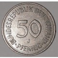 1990 J - 50 PFENNIG - GERMANY - FEDERAL REPUBLIC (Copper-Nickel) KM#109.2
