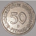 1978 D - 50 PFENNIG - GERMANY - FEDERAL REPUBLIC (Copper-Nickel) KM#109.2