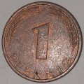 1971 J - 1 PFENNIG - ONE PFENNIG - GERMANY - FEDERAL REPUBLIC - (Copper Plated Steel)