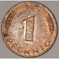 1978 F - 1 PFENNIG - ONE PFENNIG - GERMANY - FEDERAL REPUBLIC - (Copper Plated Steel)
