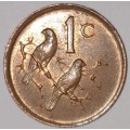 1988 - 1 CENT COIN (ONE CENT COIN) - RSA - BRONZE - KM#82 - BILINGUAL LEGEND - SPARROWS