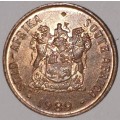 1989 - 1 CENT COIN (ONE CENT COIN) - RSA - BRONZE - KM#82 - BILINGUAL LEGEND - SPARROWS