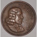 1965 AFR - 2 CENT COIN (TWO CENT COIN) - RSA - BRONZE - KM#66.2 - WILDEBEEST