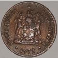 1972 - 2 CENT COIN (TWO CENT COIN) - RSA - BRONZE - KM#83 - BILINGUAL LEGEND - WILDEBEEST