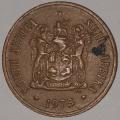 1975 - 2 CENT COIN (TWO CENT COIN) - RSA - BRONZE - KM#83 - BILINGUAL LEGEND - WILDEBEEST
