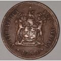 1980 - 2 CENT COIN (TWO CENT COIN) - RSA - BRONZE - KM#83 - BILINGUAL LEGEND - WILDEBEEST