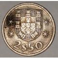 1984 - 2.5 ESCUDOS - 2$50 - 2 1/2 - PORTUGAL - PORTUGUESA - KM#590 - COPPER-NICKEL - PORTUGUESE