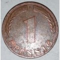 1950 G - 1 PFENNIG - ONE PFENNIG - GERMANY - FEDERAL REPUBLIC - (Copper Plated Steel)