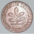 1979 D - 1 PFENNIG - ONE PFENNIG - GERMANY - FEDERAL REPUBLIC - (Copper Plated Steel)