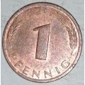 1990 D - 1 PFENNIG - ONE PFENNIG - GERMANY - FEDERAL REPUBLIC - (Copper Plated Steel)