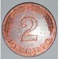 1981 G - 2 PFENNIG - TWO PFENNIG - GERMANY - FEDERAL REPUBLIC - (Copper Plated Steel)