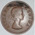 1957 - 1 PENNY - (1D) - UNION OF SOUTH AFRICA