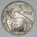 1957 - 5 PESETAS (PTAS) - SPAIN/ESPANA