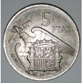 1957 (73) - 5 PESETAS (PTAS) - SPAIN/ESPANA
