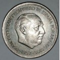 1957 (73) - 5 PESETAS (PTAS) - SPAIN/ESPANA