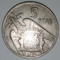 1957 - 5 PESETAS (PTAS) - SPAIN/ESPANA