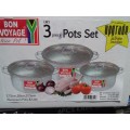 6PCS POTS ALUMINIUM SET