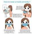 Face Masks 3-Layer Disposable Non-woven Dustproof Mask Health Care( price for each)