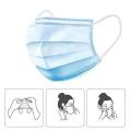 Face Masks 3-Layer Disposable Non-woven Dustproof Mask Health Care( price for one )
