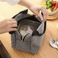 Striped Lunch Bag,Goodidus Oxford Cloth Lovely Lunch Bag Bento Lunch Box Package