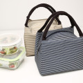 Striped Lunch Bag,Goodidus Oxford Cloth Lovely Lunch Bag Bento Lunch Box Package