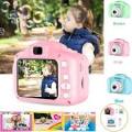 Andoer Kids Camera Rechargeable Children Creative Camera 8MP 1080P 2inchLCDScreen Digital Video Pink