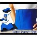 Blue Adjustable Waist Support Elastic Pain Back Brace