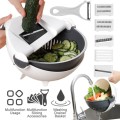 Multifunction Kitchen Wet Basket Vegetable Cutter With Drain Basket